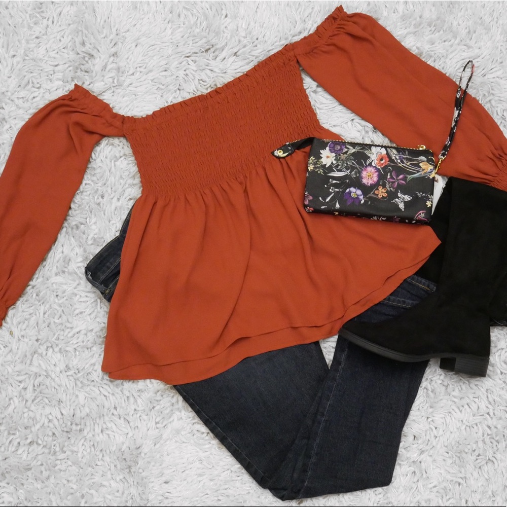 Express Orange Top